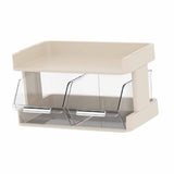 Tea Bag Organizer Office Bar Desktop Tea Bag Coffee Capsule Storage Rack Multilayer Countertop Organizer Cream White 2 Layer 30x17x16.5cm