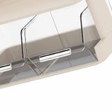 Tea Bag Organizer Office Bar Desktop Tea Bag Coffee Capsule Storage Rack Multilayer Countertop Organizer Cream White 2 Layer 30x17x16.5cm