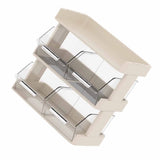 Tea Bag Organizer Office Bar Desktop Tea Bag Coffee Capsule Storage Rack Multilayer Countertop Organizer Cream White 3 Layer 30x17x29.5cm - 45-Degree Angle