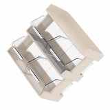 Tea Bag Organizer Office Bar Desktop Tea Bag Coffee Capsule Storage Rack Multilayer Countertop Organizer Cream White 3 Layer 30x17x29.5cm - Extra Image
