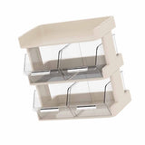 Tea Bag Organizer Office Bar Desktop Tea Bag Coffee Capsule Storage Rack Multilayer Countertop Organizer Cream White 3 Layer 30x17x29.5cm - Extra Image