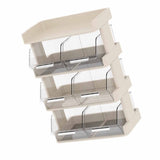 Tea Bag Organizer Office Bar Desktop Tea Bag Coffee Capsule Storage Rack Multilayer Countertop Organizer Cream White 4 Layer 30x17x42.5cm