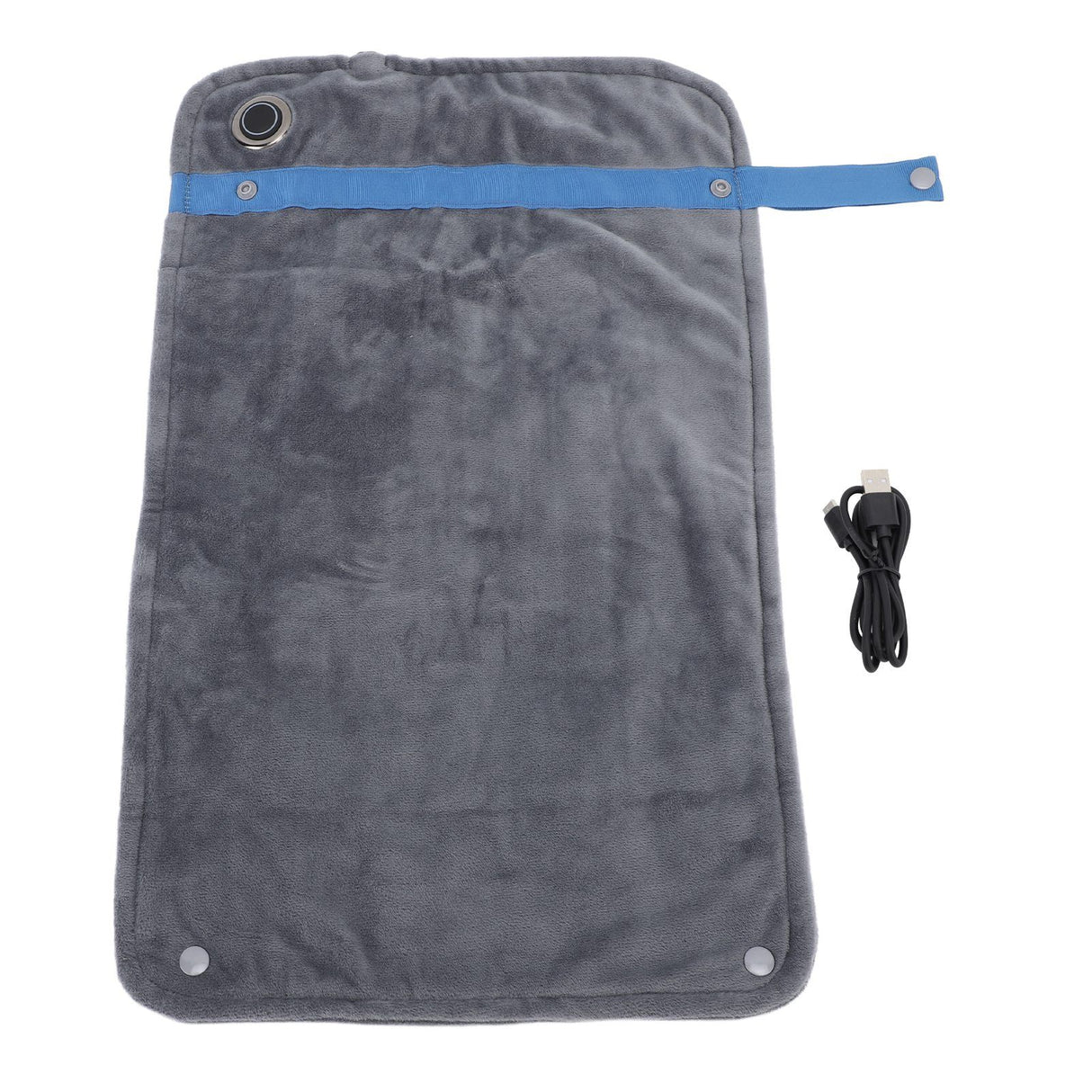 USB Heated Blanket with Temperature Control Mutipurpose Electric Heated Throw Warm Cozy Knee Heating Blanket Home Office Dark Gray