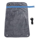 USB Heated Blanket with Temperature Control Mutipurpose Electric Heated Throw Warm Cozy Knee Heating Blanket Home Office Dark Gray