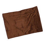 Heating Blanket Multifunctional Adjustable Temperature Control USB Electric Heated Blanket Coffee Color - Front View
