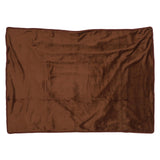 Heating Blanket Multifunctional Adjustable Temperature Control USB Electric Heated Blanket Coffee Color - Side View