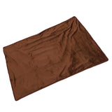 Heating Blanket Multifunctional Adjustable Temperature Control USB Electric Heated Blanket Coffee Color - Low Angle