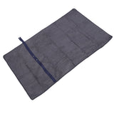 Warming Electric Blanket USB Polyester Fiber Multifunctional Adjustable Fast Heating Shawl for Camping Outdoor Activities Dark Gray - Side View