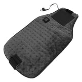 USB Powered Heated Waist Wrap Adjustable Temperature Fast Heating USB Heating Waist Wrap Heating Pad for Waist Neck Knee Dark Gray - Side View