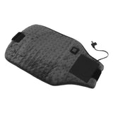 USB Powered Heated Waist Wrap Adjustable Temperature Fast Heating USB Heating Waist Wrap Heating Pad for Waist Neck Knee Dark Gray