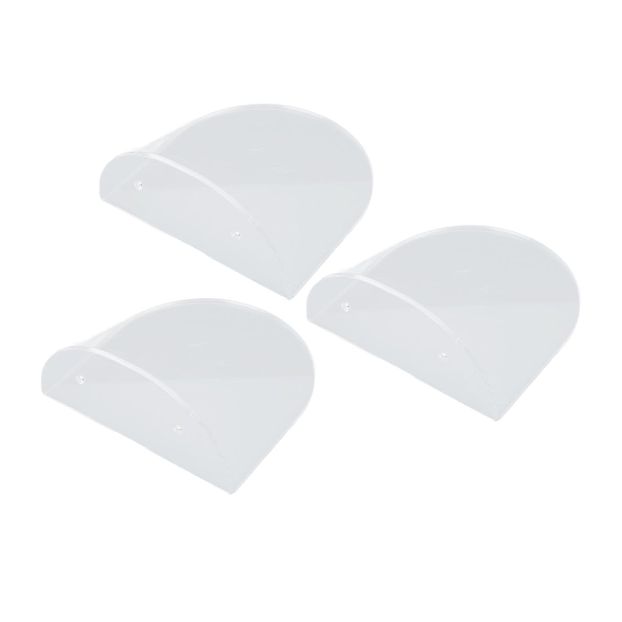 3pcs Wall Speaker Floating Shelves Acrylic Waterproof Wall Mounted Speaker Display Stand for Baby Camera Small Alarm Clock Transparent