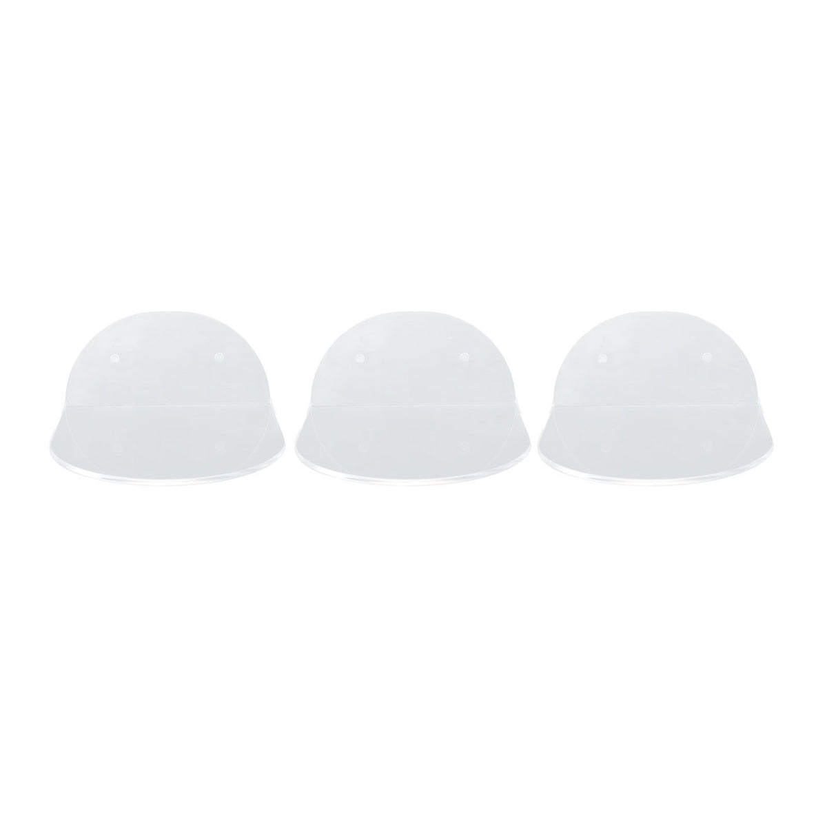 3pcs Wall Speaker Floating Shelves Acrylic Waterproof Wall Mounted Speaker Display Stand for Baby Camera Small Alarm Clock Transparent