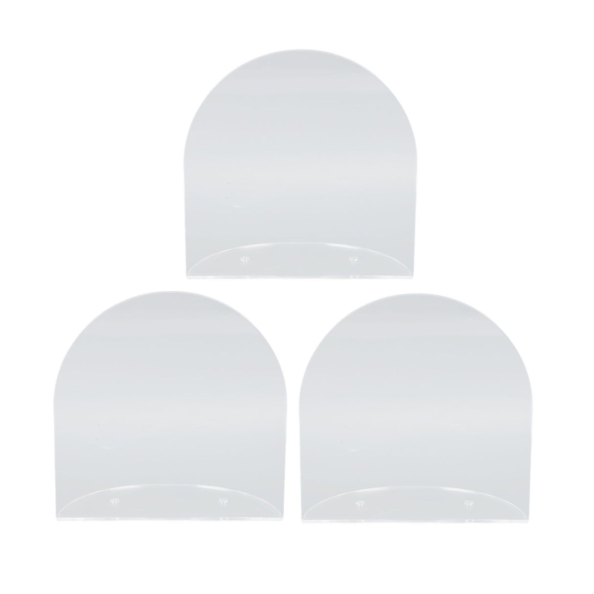 3pcs Wall Speaker Floating Shelves Acrylic Waterproof Wall Mounted Speaker Display Stand for Baby Camera Small Alarm Clock Transparent