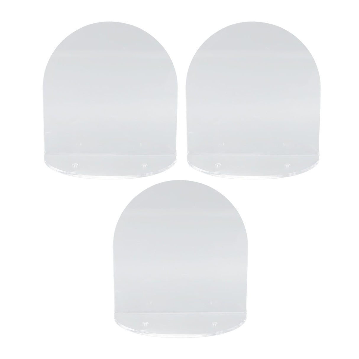 3pcs Wall Speaker Floating Shelves Acrylic Waterproof Wall Mounted Speaker Display Stand for Baby Camera Small Alarm Clock Transparent