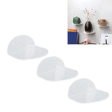 3pcs Wall Speaker Floating Shelves Acrylic Waterproof Wall Mounted Speaker Display Stand for Baby Camera Small Alarm Clock Transparent - Extra Image