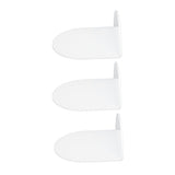3pcs Wall Speaker Floating Shelves Acrylic Waterproof Wall Mounted Speaker Display Stand for Baby Camera Small Alarm Clock White