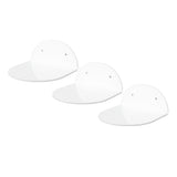 3pcs Wall Speaker Floating Shelves Acrylic Waterproof Wall Mounted Speaker Display Stand for Baby Camera Small Alarm Clock White - Rear View