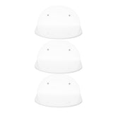 3pcs Wall Speaker Floating Shelves Acrylic Waterproof Wall Mounted Speaker Display Stand for Baby Camera Small Alarm Clock White