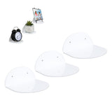 3pcs Wall Speaker Floating Shelves Acrylic Waterproof Wall Mounted Speaker Display Stand for Baby Camera Small Alarm Clock White - Extra Image