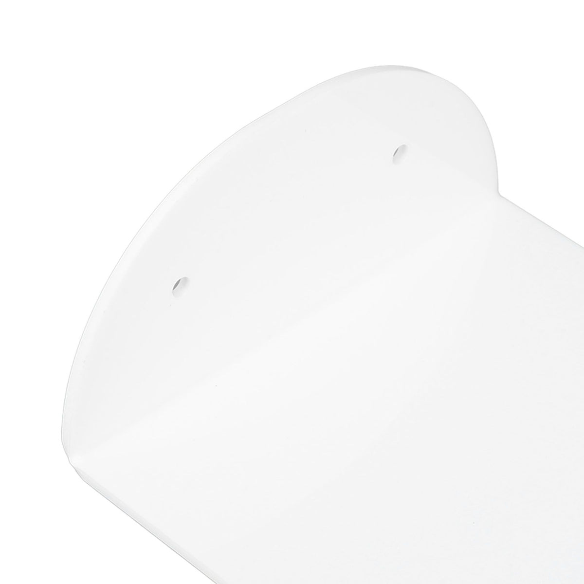 3pcs Wall Speaker Floating Shelves Acrylic Waterproof Wall Mounted Speaker Display Stand for Baby Camera Small Alarm Clock White