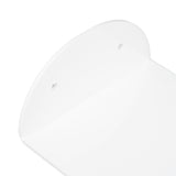 3pcs Wall Speaker Floating Shelves Acrylic Waterproof Wall Mounted Speaker Display Stand for Baby Camera Small Alarm Clock White