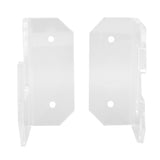 Samurai Sword Holder Horizontal Wall Mount Acrylic Sword Rack Flat Blade Display Stand with Screws Transparent - Side View