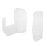 Samurai Sword Holder Horizontal Wall Mount Acrylic Sword Rack Flat Blade Display Stand with Screws Transparent