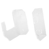 Samurai Sword Holder Horizontal Wall Mount Acrylic Sword Rack Flat Blade Display Stand with Screws Transparent