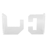 Samurai Sword Holder Horizontal Wall Mount Acrylic Sword Rack Flat Blade Display Stand with Screws Transparent