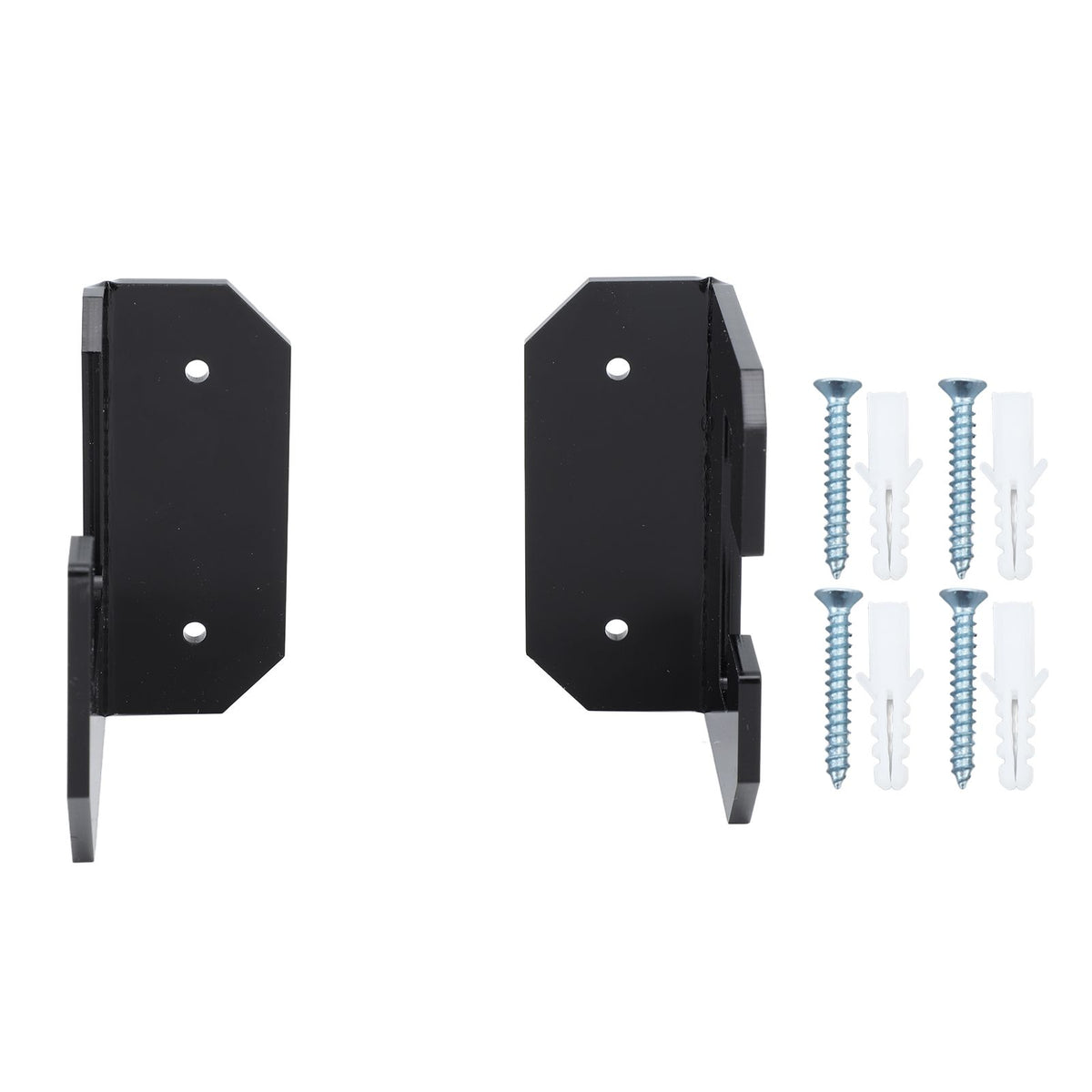 Samurai Sword Holder Horizontal Wall Mount Acrylic Sword Rack Flat Blade Display Stand with Screws Black