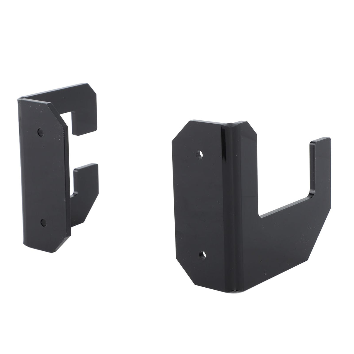 Samurai Sword Holder Horizontal Wall Mount Acrylic Sword Rack Flat Blade Display Stand with Screws Black