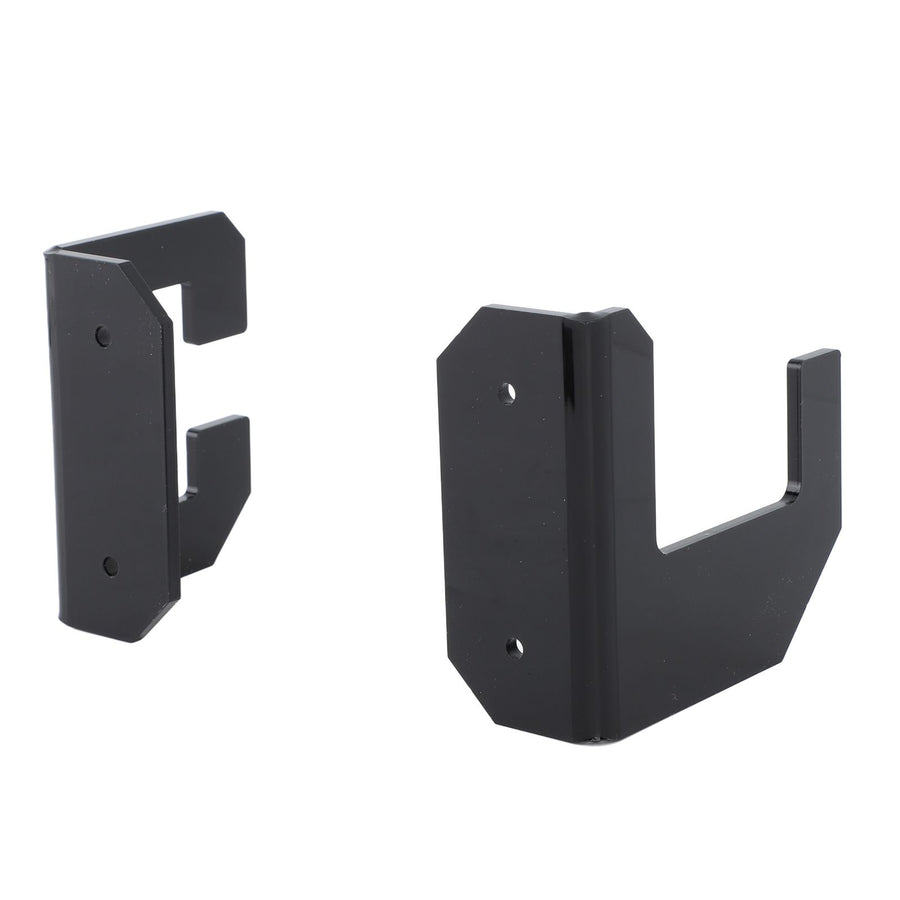 Samurai Sword Holder Horizontal Wall Mount Acrylic Sword Rack Flat Blade Display Stand with Screws Black