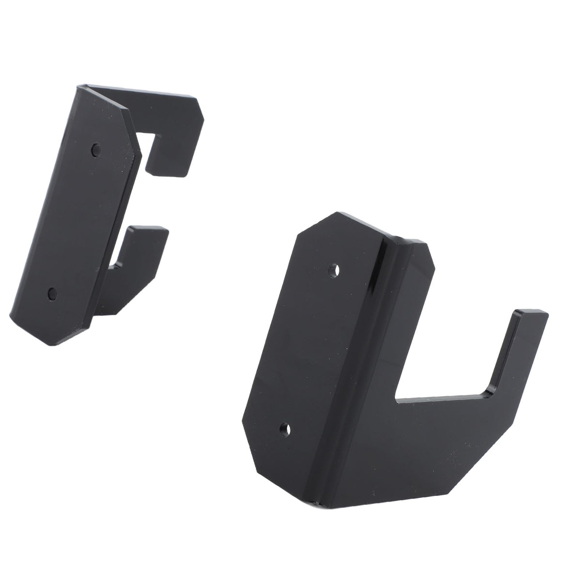 Samurai Sword Holder Horizontal Wall Mount Acrylic Sword Rack Flat Blade Display Stand with Screws Black