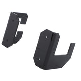 Samurai Sword Holder Horizontal Wall Mount Acrylic Sword Rack Flat Blade Display Stand with Screws Black