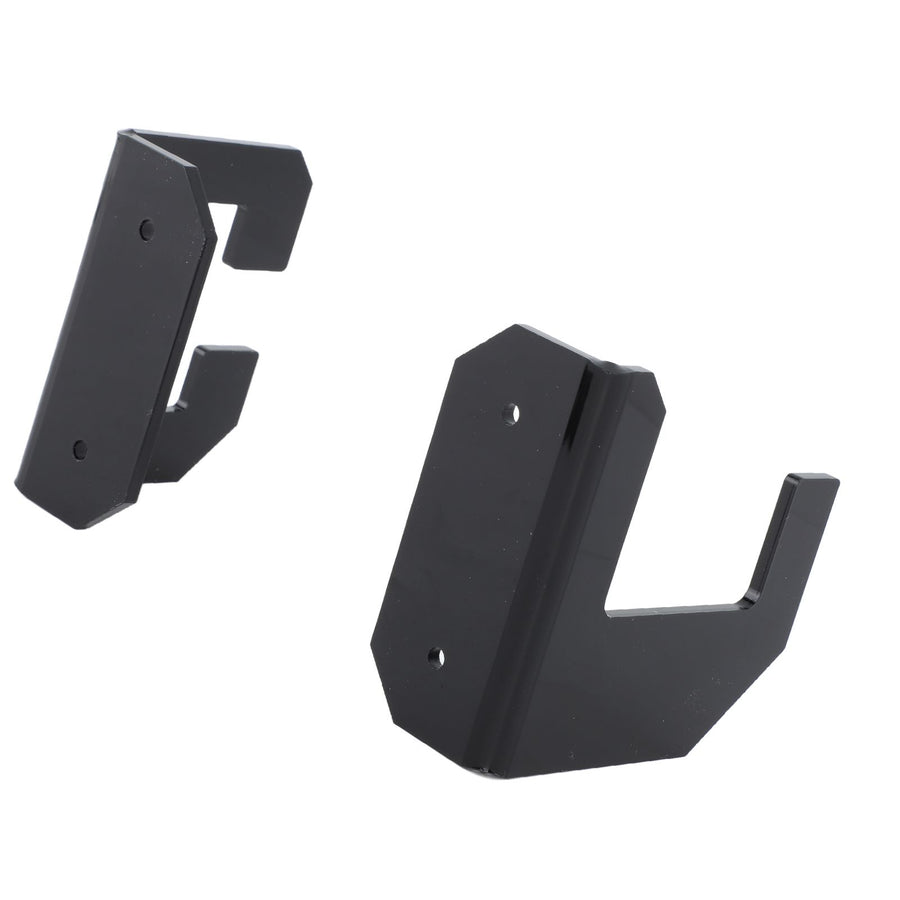 Samurai Sword Holder Horizontal Wall Mount Acrylic Sword Rack Flat Blade Display Stand with Screws Black