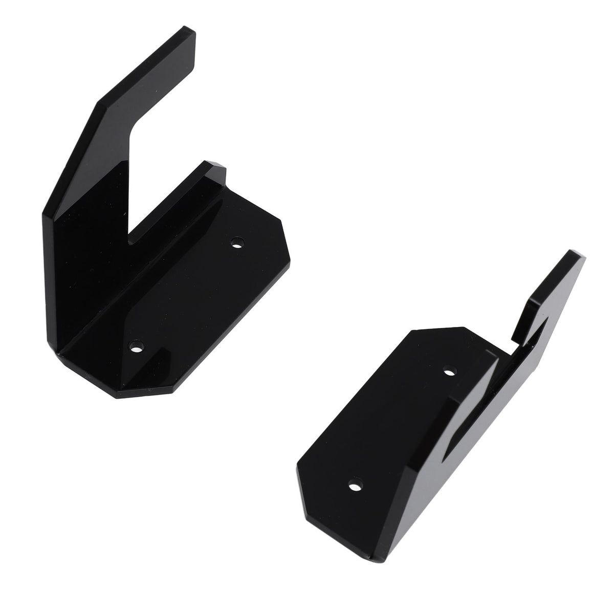 Samurai Sword Holder Horizontal Wall Mount Acrylic Sword Rack Flat Blade Display Stand with Screws Black