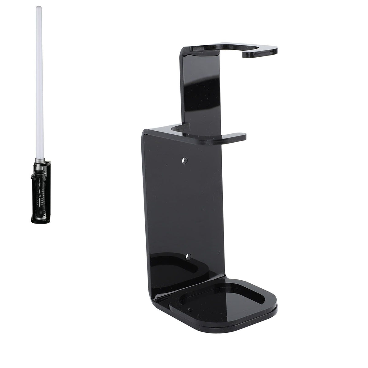 Lightsaber Wall Mount Stand Acrylic Stable Wall Mounted Lightsaber Display Rack for Home Bedroom Black
