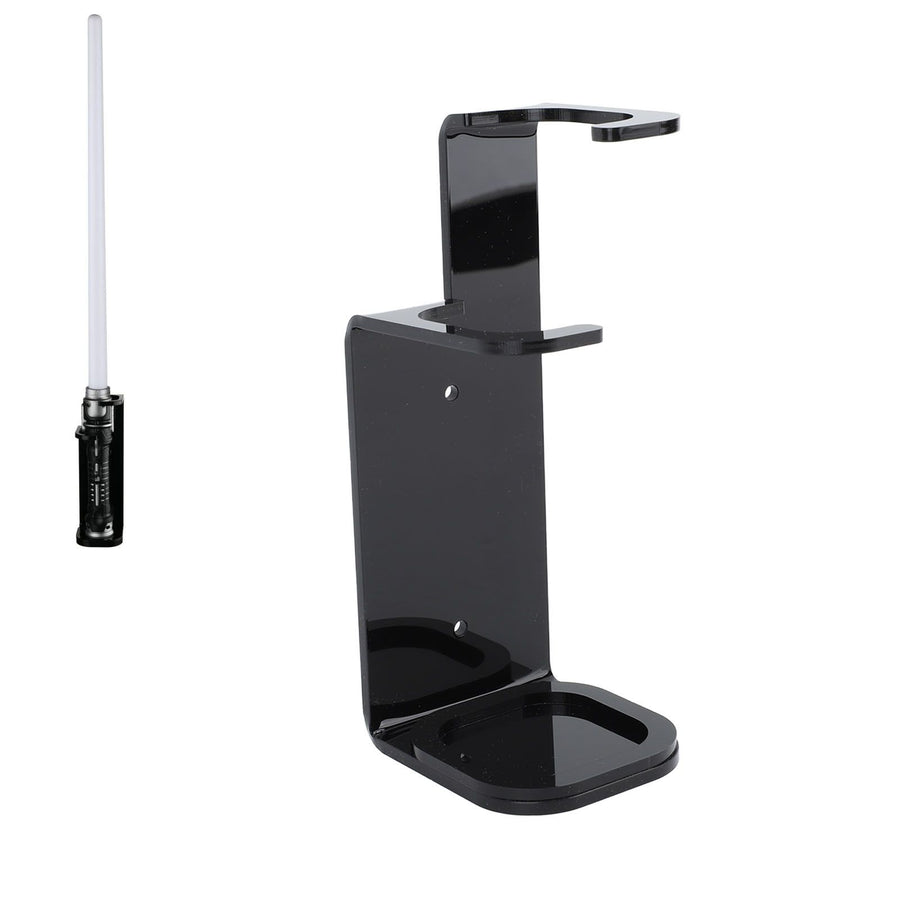 Lightsaber Wall Mount Stand Acrylic Stable Wall Mounted Lightsaber Display Rack for Home Bedroom Black