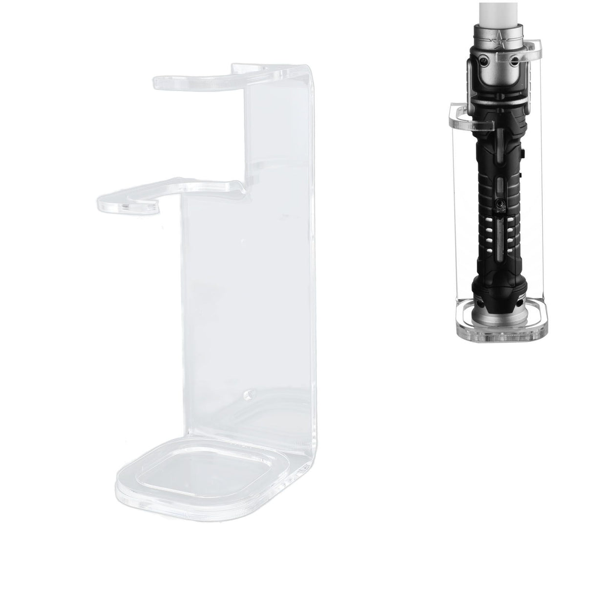 Lightsaber Wall Mount Stand Acrylic Stable Wall Mounted Lightsaber Display Rack for Home Bedroom Transparent