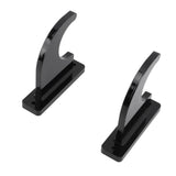 2 PCS Sword Holder Acrylic Wall Mount Polished Strong Load Bearing Adjustable Sword Hook for Axes Knives Lightsabers - Rear View