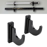 2 PCS Sword Holder Acrylic Wall Mount Polished Strong Load Bearing Adjustable Sword Hook for Axes Knives Lightsabers - Extra Image