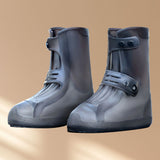 Waterproof Rain Boots Cover Silicone Comfortable Prevent Slip Thickened Outdoor Rain Shoe Covers for Men Women Fishing Hunting Tawny, Middle Tube Size 37‑39