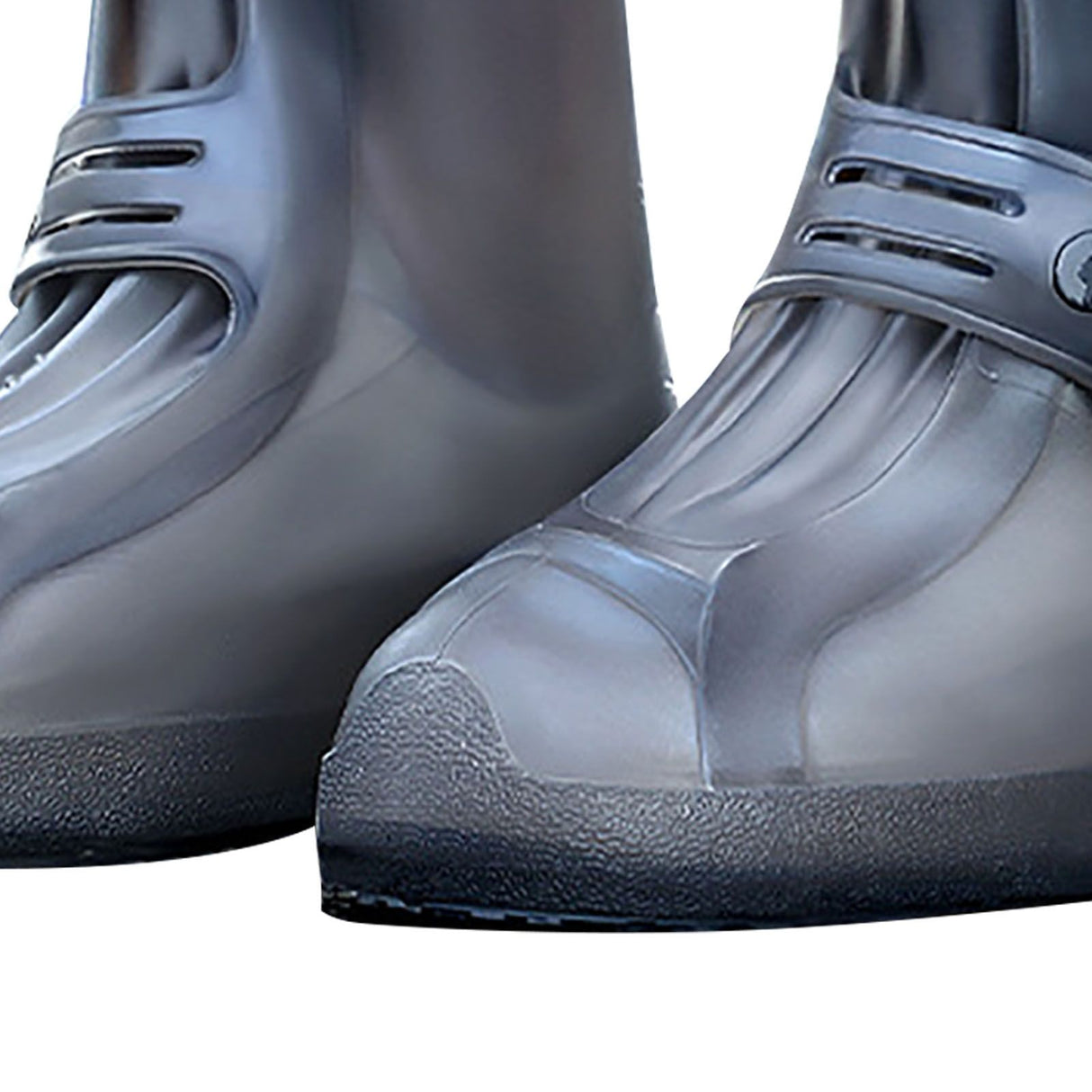 Waterproof Rain Boots Cover Silicone Comfortable Prevent Slip Thickened Outdoor Rain Shoe Covers for Men Women Fishing Hunting Tawny, Middle Tube Size 37‑39