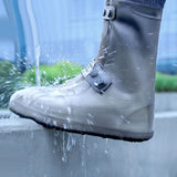 Waterproof Rain Boots Cover Silicone Comfortable Prevent Slip Thickened Outdoor Rain Shoe Covers for Men Women Fishing Hunting Tawny, Middle Tube Size 37‑39
