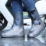 Waterproof Rain Boots Cover Silicone Comfortable Prevent Slip Thickened Outdoor Rain Shoe Covers for Men Women Fishing Hunting Tawny, Middle Tube Size 37‑39