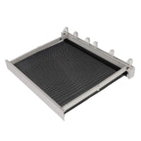 Retractable Clothes Drying Rack with Template Wall Mount Mesh Breathable Platform Aluminium Laundry Drying Rack for Patio Bathroom White