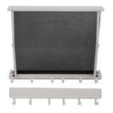 Retractable Clothes Drying Rack with Template Wall Mount Mesh Breathable Platform Aluminium Laundry Drying Rack for Patio Bathroom White