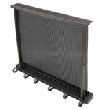 Retractable Clothes Drying Rack with Template Wall Mount Mesh Breathable Platform Aluminium Laundry Drying Rack for Patio Bathroom Grey