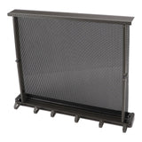 Retractable Clothes Drying Rack with Template Wall Mount Mesh Breathable Platform Aluminium Laundry Drying Rack for Patio Bathroom Grey - Close-Up Angle