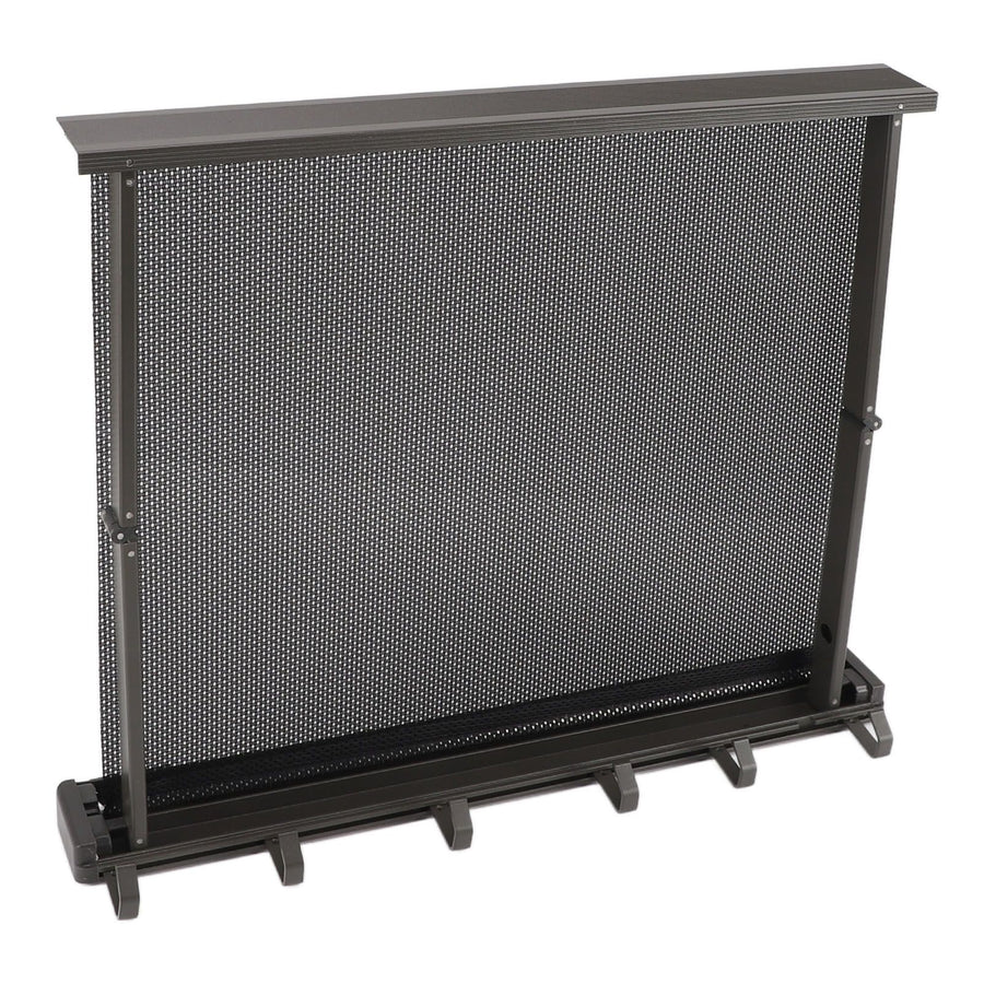Retractable Clothes Drying Rack with Template Wall Mount Mesh Breathable Platform Aluminium Laundry Drying Rack for Patio Bathroom Grey